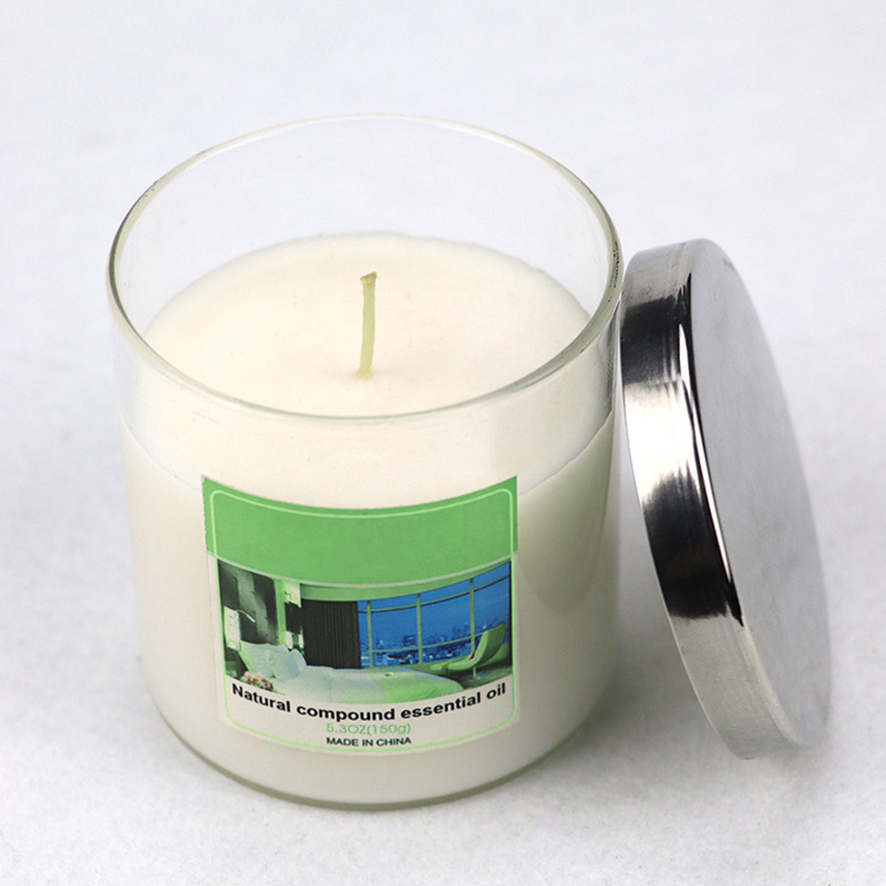 Wholesale hand poured scented soy candles with private label for home decor
